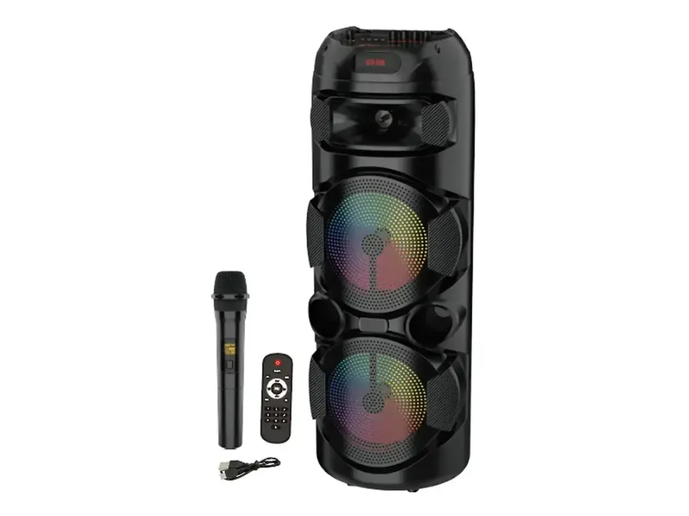 Портативная Bluetooth колонка ZQS-8220S, USB/TF/FM, LED подсветка, мощный звук, аккумулятор Одесса - изображение 1