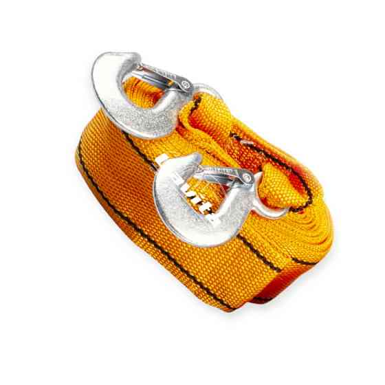 Трос стрічка 2 т х 6,0 м х 60 мм гак/оранж/кульок/поліпропілен буксир. Мукачево