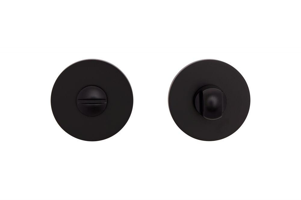 Сантехнічний фіксатор Gavrohe A33-WC Black  (накладка на двері санвузла з поворотником) чорний Київ - фото 1