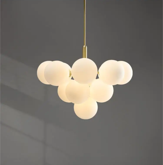 Люстра светодиодная потолочная 1212 Спутник (Золотистый) 13 плафонов Киев - изображение 2