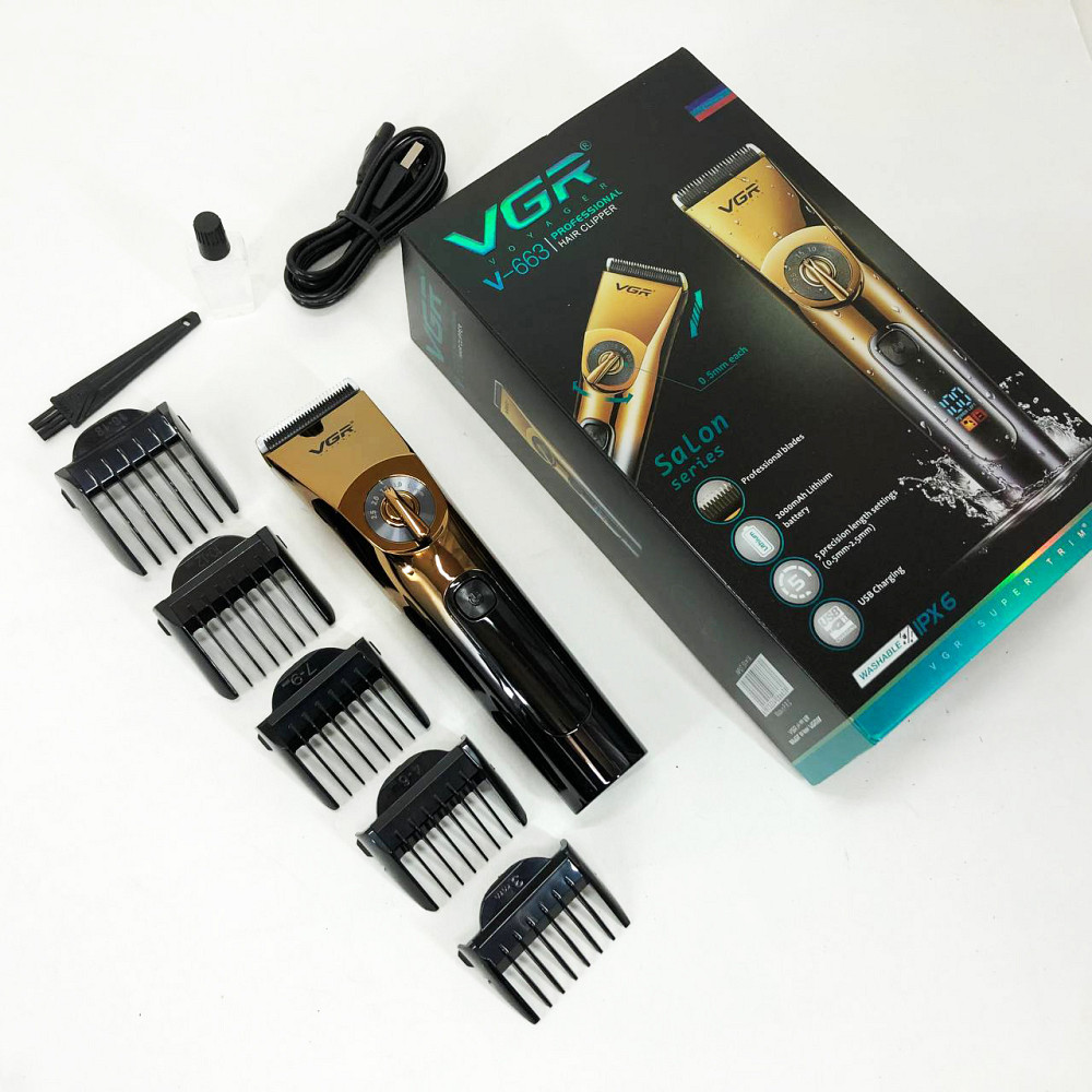 Профи машинка для стрижки волос VGR, Машинка для стрижки волос мощная Набор машинок SR-38 Львов - изображение 16