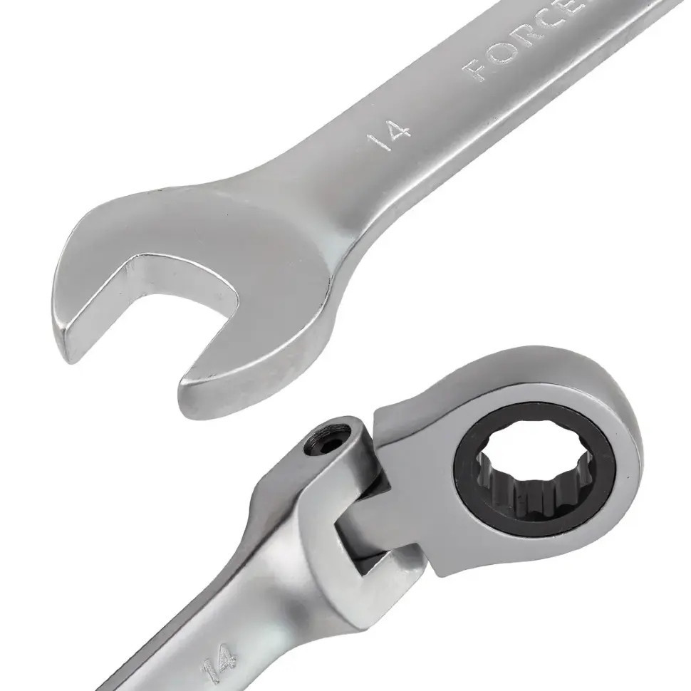 Набір ключів тріскачкових з шарніром 22пр. (6-32мм) FORCEKRAFT FK-10342 Одесса - изображение 3