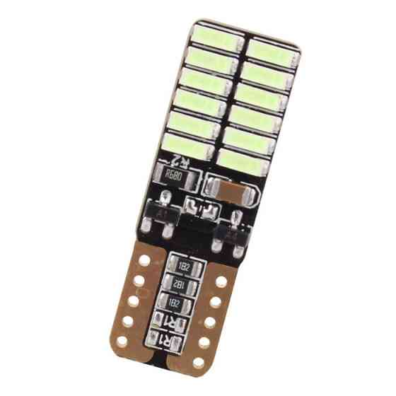 Світлодіодна лампа AllLight T10 24 діоди 4014 W2,1x9,5d 12 V ICE BLUE + обманка та драйвер Харків