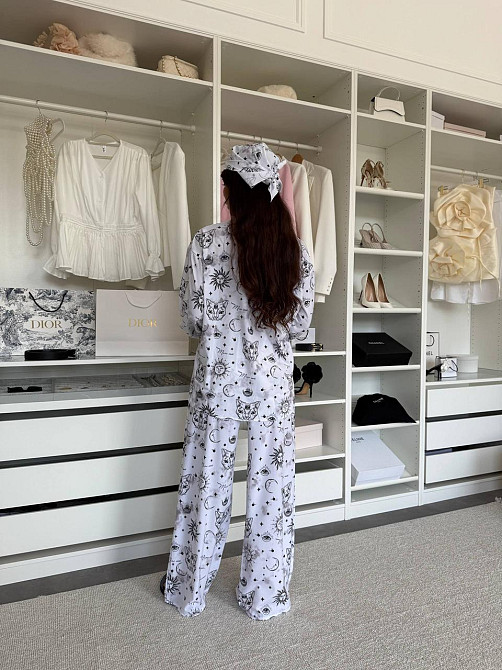 Женский трендовый костюм двойка с банданой Awakening турецкий софт принт Одесса - изображение 10