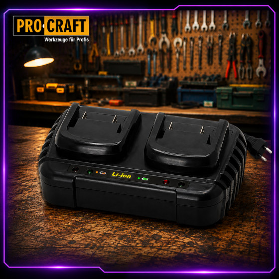 Зарядний пристрій Procraft Charger20/2  для акумуляторів Li-Ion інпульсний швидке й ефективне заряджання Львів