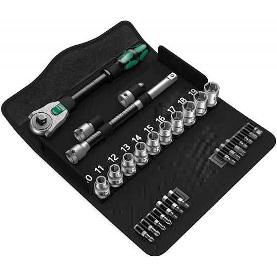 Набір торцевих головок і біт з тріскачкою Wera 1/2" 28од. 05004076001 Одеса