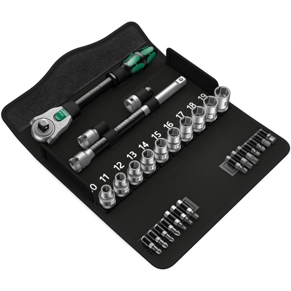 Набір торцевих головок і біт з тріскачкою Wera 1/2" 28од. 05004076001 Одеса - фото 4