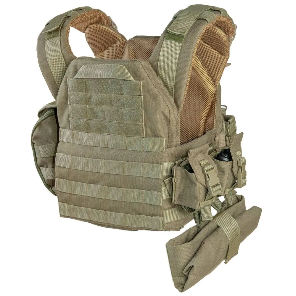 Комплект плитоноски з підсумками та напашником, швидким скиданням (без плит) Оливковий Вінниця - фото 6