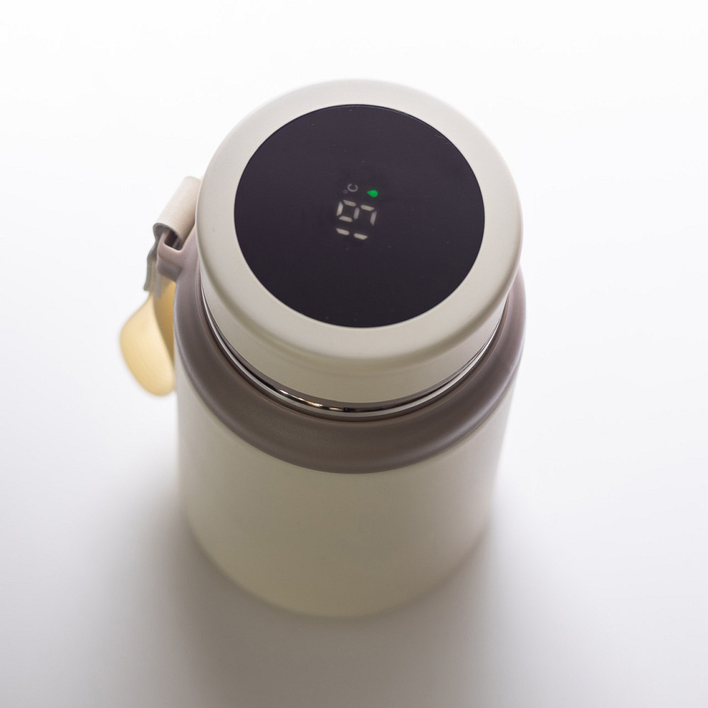 Термос Fashion з датчиком температури 700 мл Білий HP-14-20W Київ - фото 3