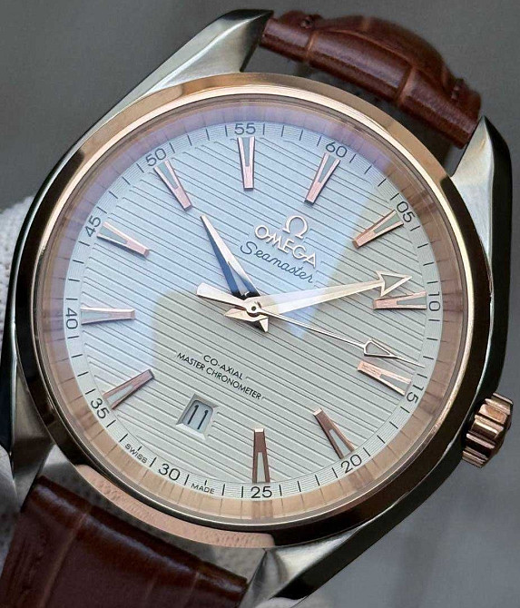 Швейцарские часы Omega Seamaster Co-Axial Gold - White Киев - изображение 6