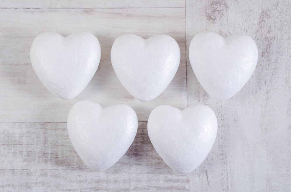 Набір пенопластових фігурок "1 Вересня" 740614 "Серце", 5шт/уп., 70mm, шт Київ - фото 1