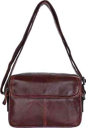 Сумка мужская из натуральной кожи Коричневая (Vintage) Киев