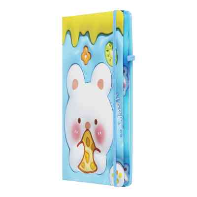 Книга записная ZiBi Yammi A5 в клеточку твердая обложка на резинке 80 листов, голубая (ZB.115106) Винница