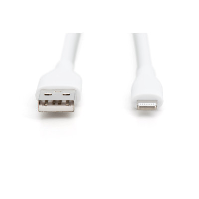 Дата кабель USB 2.0 AM to Lightning 1.0m 12W white Digitus (AK-600108-010-W) Винница - изображение 6