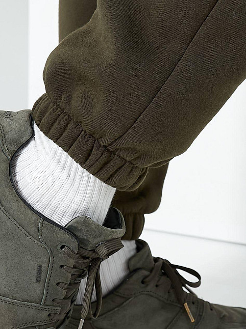 Чоловічий спортивний теплий костюм на флісі Хакі 50/52 Харків - фото 6