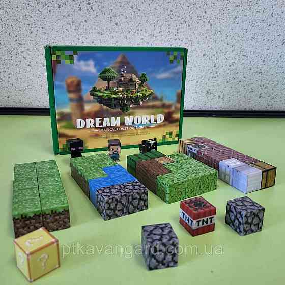 Конструктор магнітний майнкрафт / магнітні блоки 46 шт Dream World LZCK 052 Хмельницький