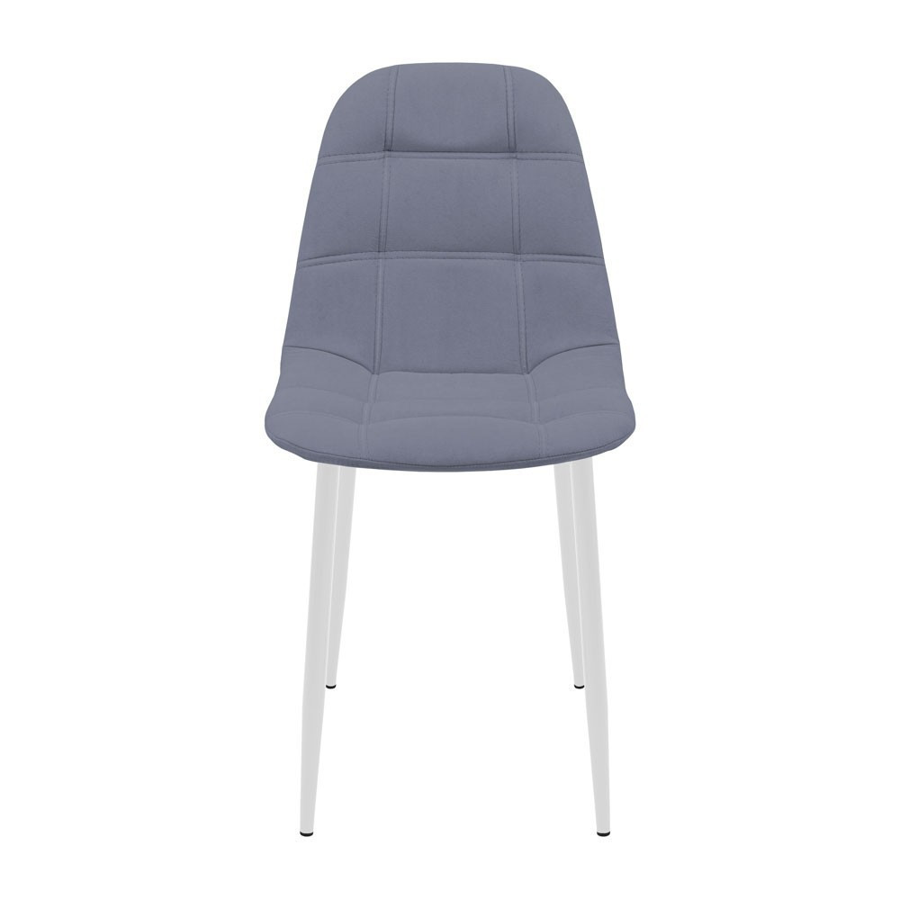 Стілець крісло м'який SplitDesign U Simple 27 білі ніжки Сірий Київ - фото 2