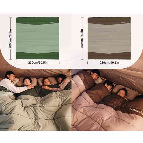 Спальний мішок двомісний Naturehike CNK2300019, зелений Рівне