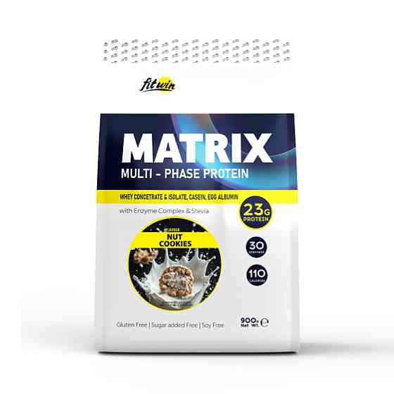 Комплексный протеин FitWin Matrix Multi-Phase Protein 900 гр Ореховое печенье Киев