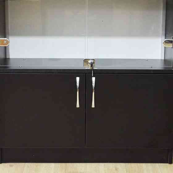 Косметологічна вітрина з тумбою і склом Чорний Київ