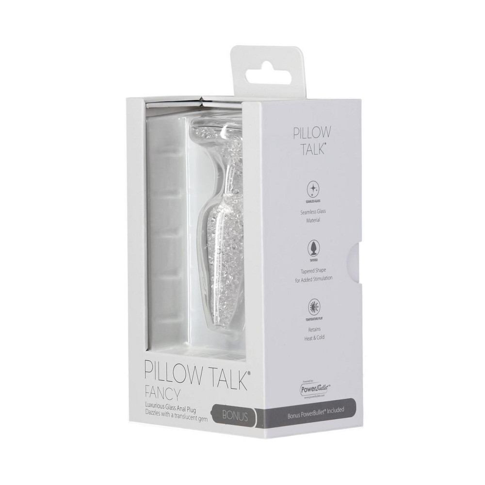 Стеклянная анальная пробка Pillow Talk Fancy Luxurious Glass Anal Plug, ⌀3,1см, вибропуля в подарок Sex Aura Киев - изображение 7