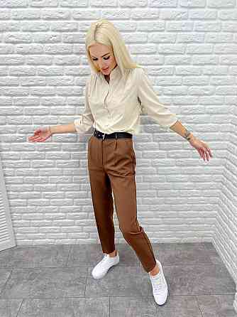 Класичні вкорочені брюки "Prime" оптом | Норма Шоколадний, 44 Київ