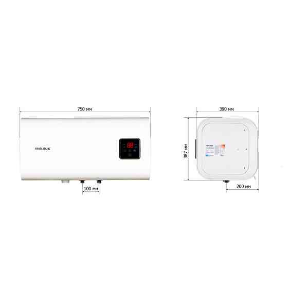 Водонагрівач "Квадрат" Mixxus EWH-14050 CUBE WET(Н) накопичувальний 50 л, мокрий тен 2,0 kW (WH0614) Київ