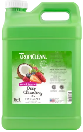 Шампунь для собак и кошек (концентрат 1:16) TropiClean Deep Cleansing 