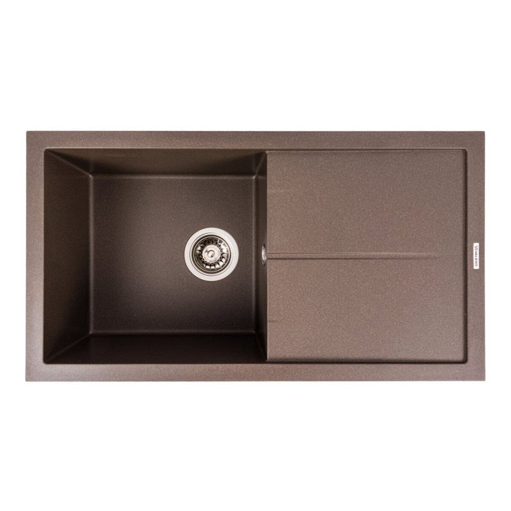 Гранітна мийка для кухні VALESO SOLID 7843 матова Темна скеля Коломыя - изображение 1