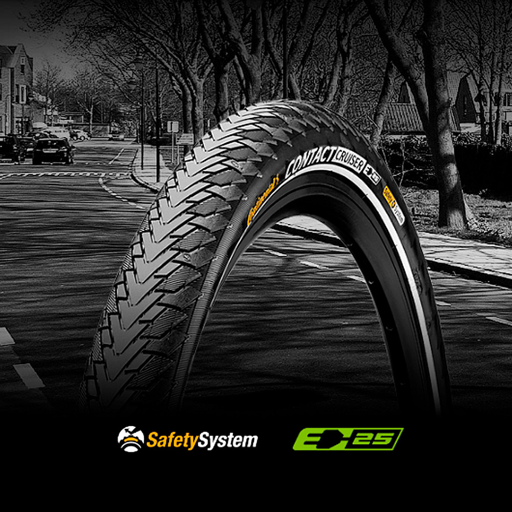 Покрышка Continental CONTACT Cruiser, 28"x2.00, 50-622, коричневая, не складная, светоотражающая, SafetySystem Breaker, 960гр. Київ - фото 4