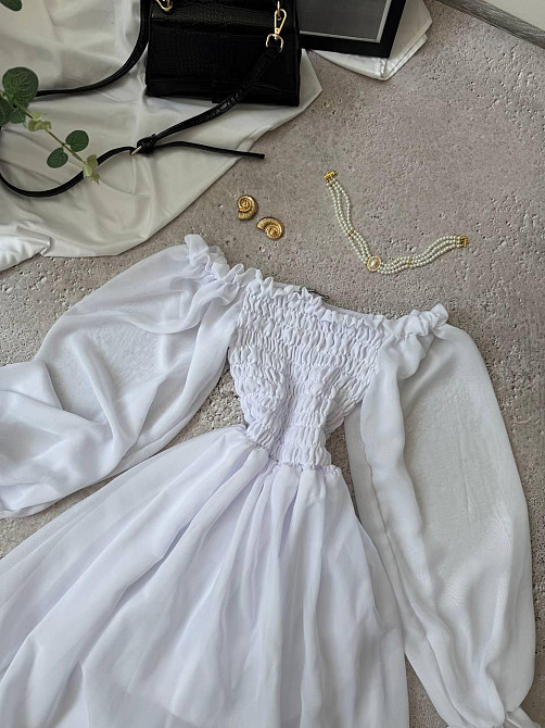 Женское длинное романтичное платье креп шифон 46/48 Одесса - изображение 5