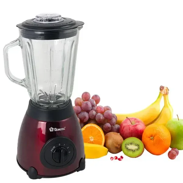 Стаціонарний блендер DOMOTEC MS-6611, потужність 1000 Вт, червоний колір, чаша 1.5 л, імпульсний режим – потужний та стильний. Одеса - фото 2