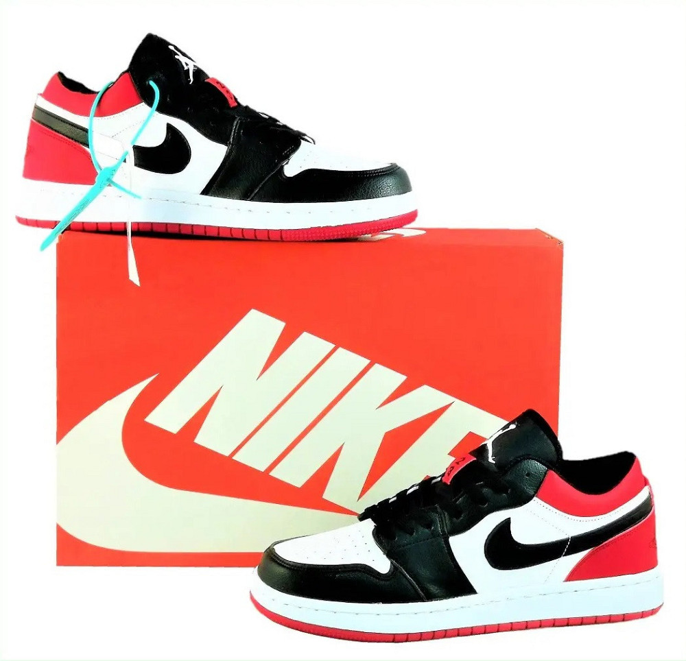 Кроссовки Nike Jordan Красные Мужские Черные Джорданы Белые Найк (размеры: 41) Видео Обзор Днепр - изображение 1