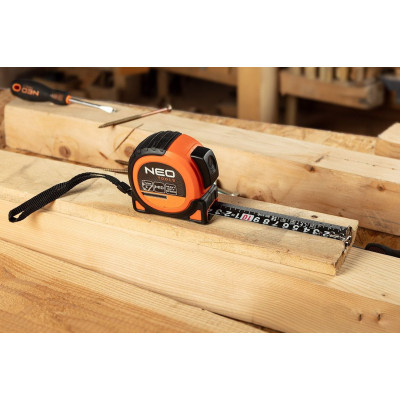 Рулетка Neo Tools Super Black, 10мx25мм, з фіксатором змотування, магніт (67-245) Вінниця - фото 5