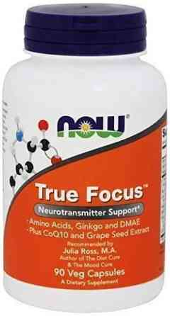 Тру Фокус Now Foods True Focus 90 вегетаріанських капсул Київ