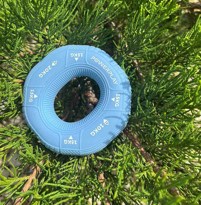 Еспандер кистьовий силіконовий PowerPlay PP-4331 Hand Grip Light 10-15-20 кг. Блакитний Каменское - изображение 9