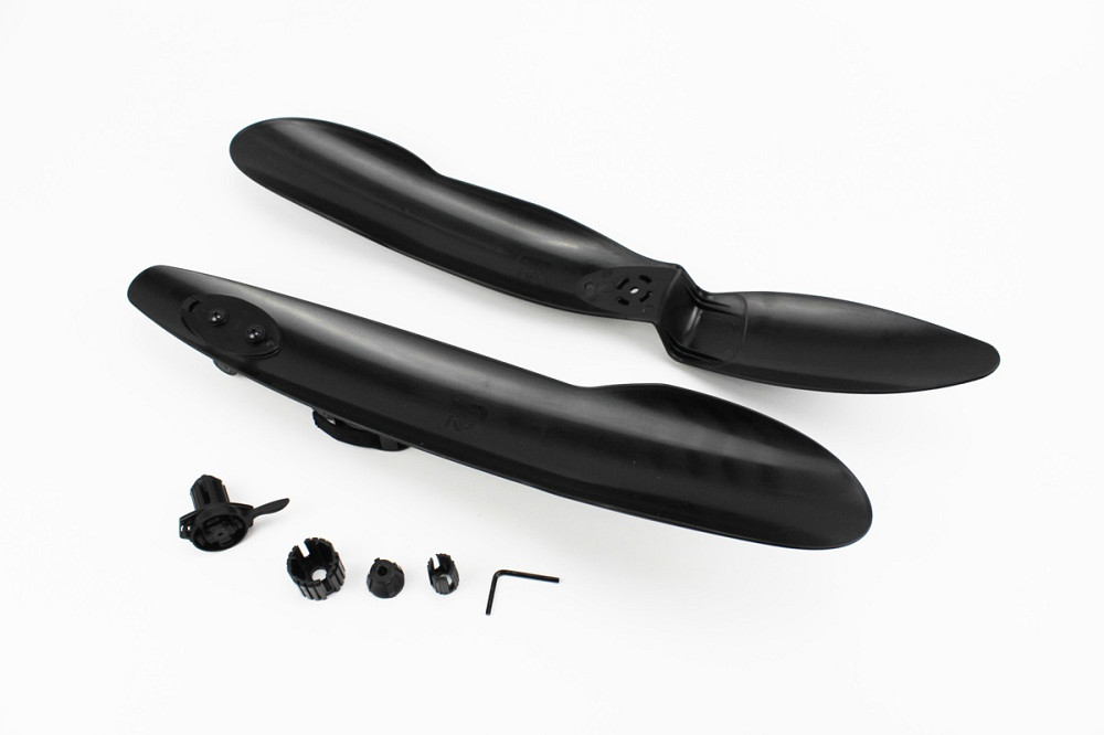 Крила пластмасові 24-26" MTB швидкознімні, чорні SMG-669 Київ - фото 2