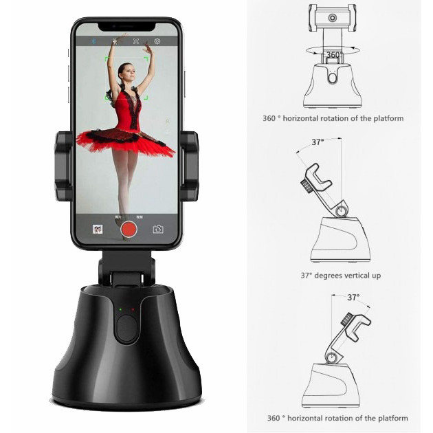 Смарт тримач смартфона Apai SMART 360 ° з датчиком відстеження руху розумний штатив для блогерів IR-83 Львів - фото 12