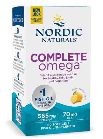 Омега 3 6 9 Nordic Naturals Complete Omega 1000 мг 60 капсул Лимон Київ