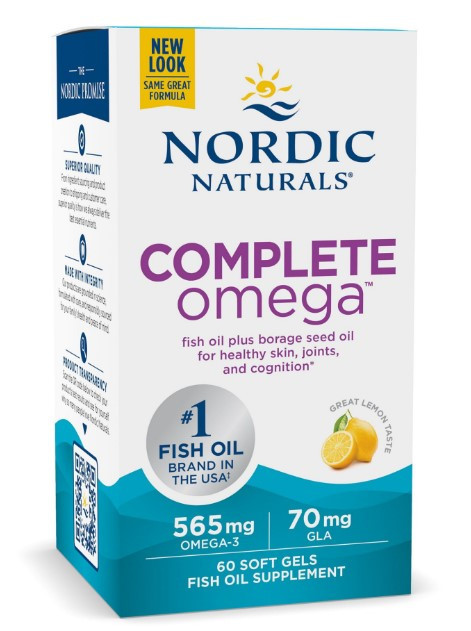 Омега 3 6 9 Nordic Naturals Complete Omega 1000 мг 60 капсул Лимон Київ - фото 2