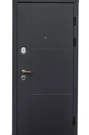 Двері вхідні Наші Двері РУБЕЖ Б-321 Антрацит 860х2050 мм 960 Київ