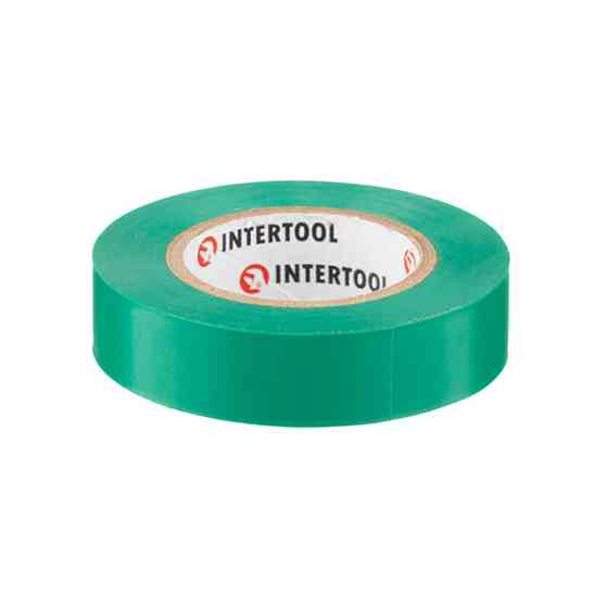 Стрічка ізоляційна 0.15мм*17мм*15м зелена INTERTOOL IT-0041 Киев