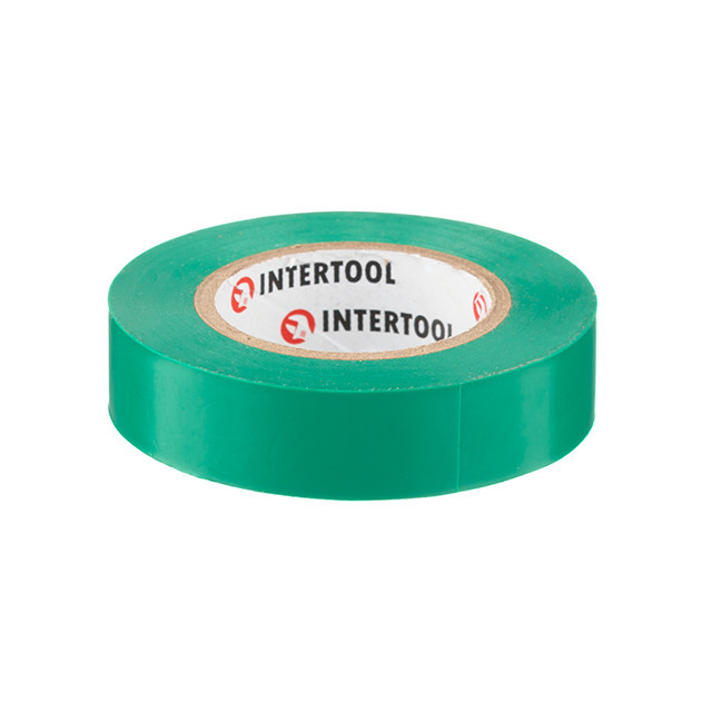 Стрічка ізоляційна 0.15мм*17мм*15м зелена INTERTOOL IT-0041 Киев - изображение 2