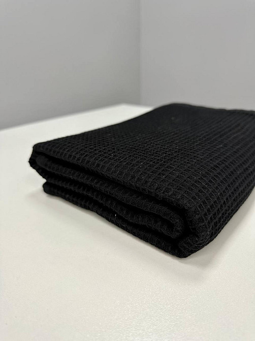 Вафельний рушник Ideal Textile 40х60 см 240 г/м2 (56860817) Чорний Чернівці - фото 5