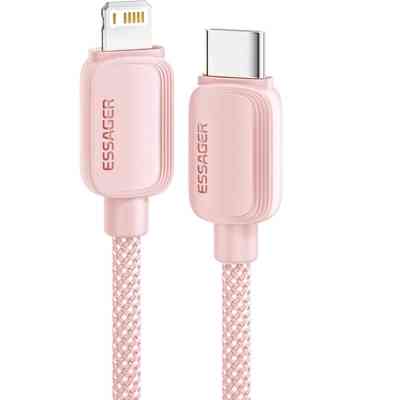 Дата кабель USB-C to Lightning 1.0m 20W pink Essager (EXCTL-WL04-P) Винница