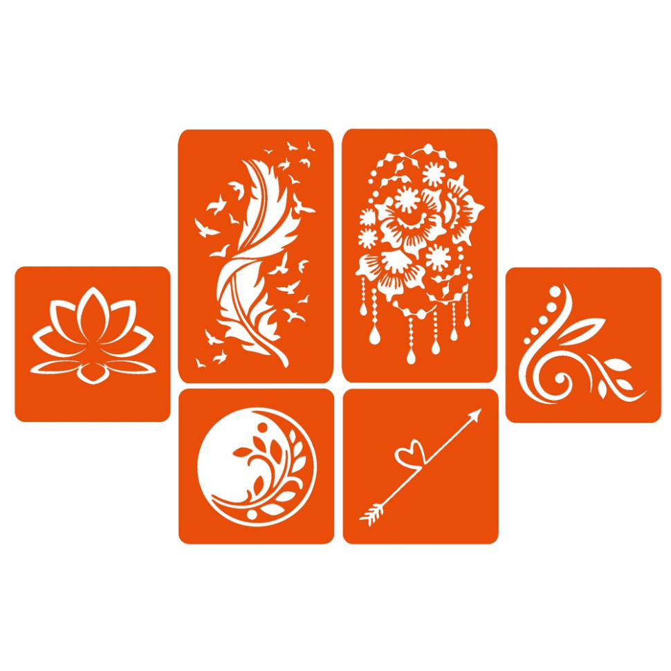 Набор хны с трафаретами для био-тату №3 henna-set-03 Винница - изображение 2