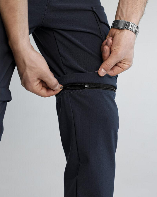 Сині штани-карго чоловічі. Штани трансформери сині Pobedov Transformer 2.0 Київ - фото 3