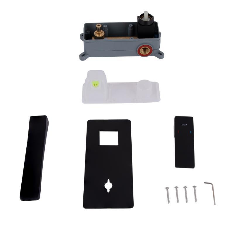 Смеситель для раковины Qtap Gemini скрытого монтажа QTGEM273BLM45694 Black Matt Харьков - изображение 8