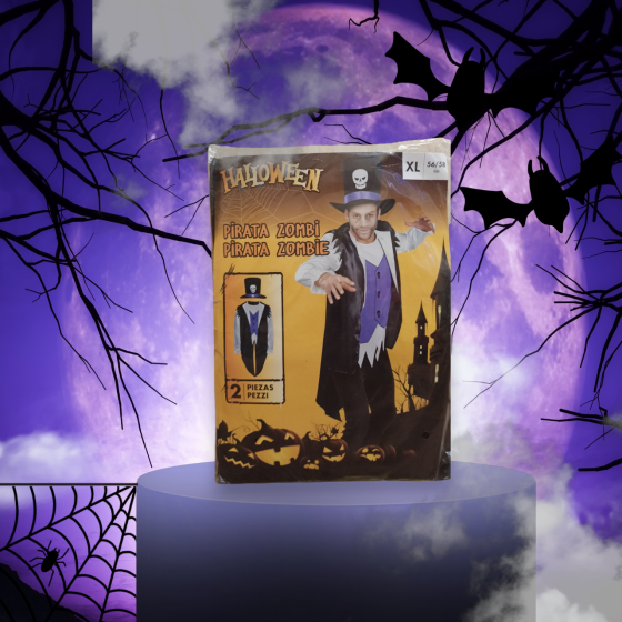 Костюм на Хелловін чоловічий Зомбі Пірат різнобарвний Київ