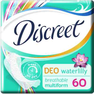 Ежедневные прокладки Discreet Deo Water Lily 60 шт. (8001090170354/8700216152983) Винница